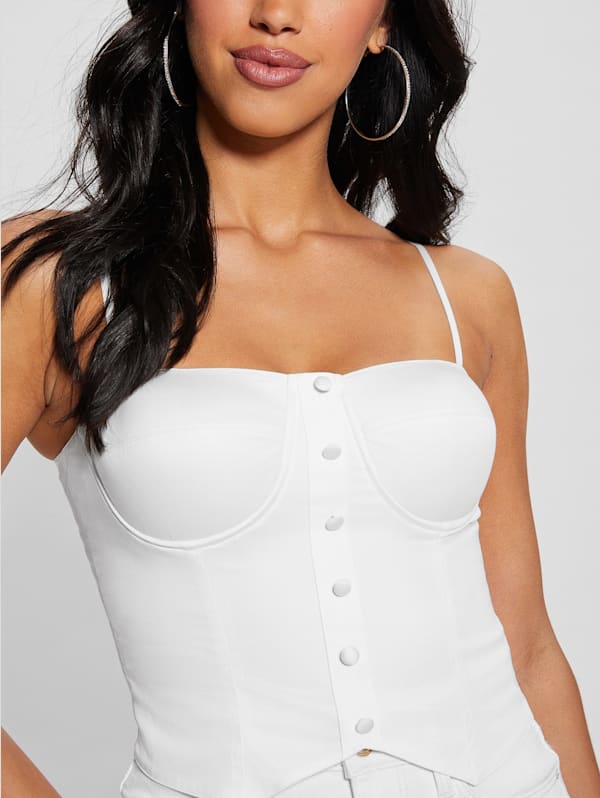 Bustier Top - White - Ladies