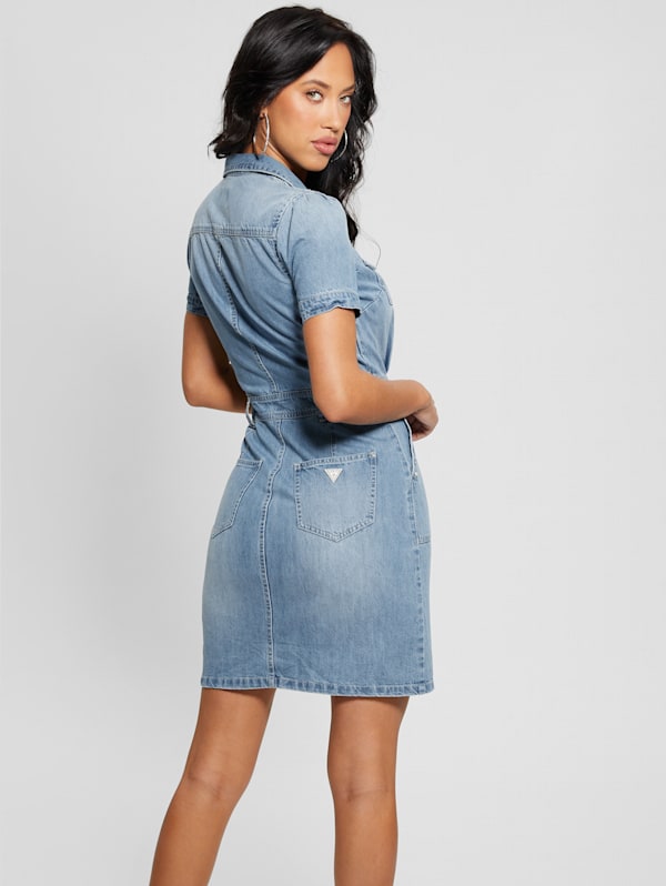 Guess denim dress womens top