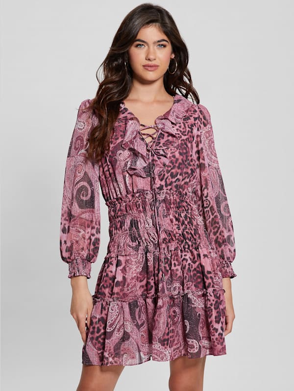 Lucy lace 2025 up mini dress