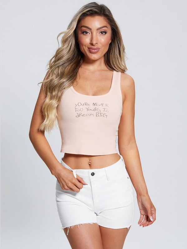 Guess crop tank top online