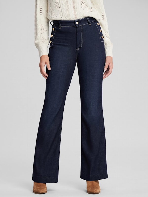 Guess bell bottom jeans sales