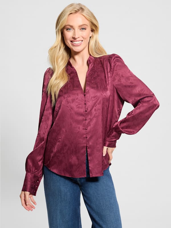 Guess red shirt womens cheap