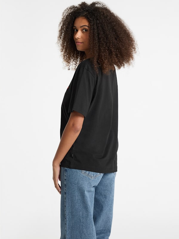 GUESS JEANS Oversized Star Logo Tee Black S