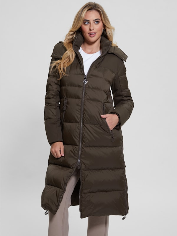 Women's guess puffer coat outlet