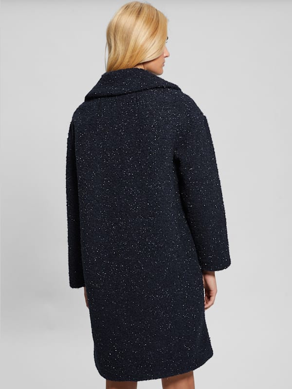 Guess bell sleeve boucle knit coat 2025