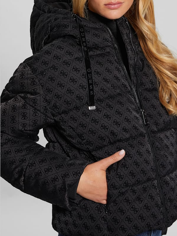 GUESS Daisy Quattro G Puffer Jacket Black L