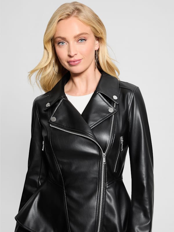 Faux leather jackets canada deals