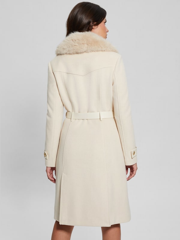 Eco Amelia Belted Coat GUESS