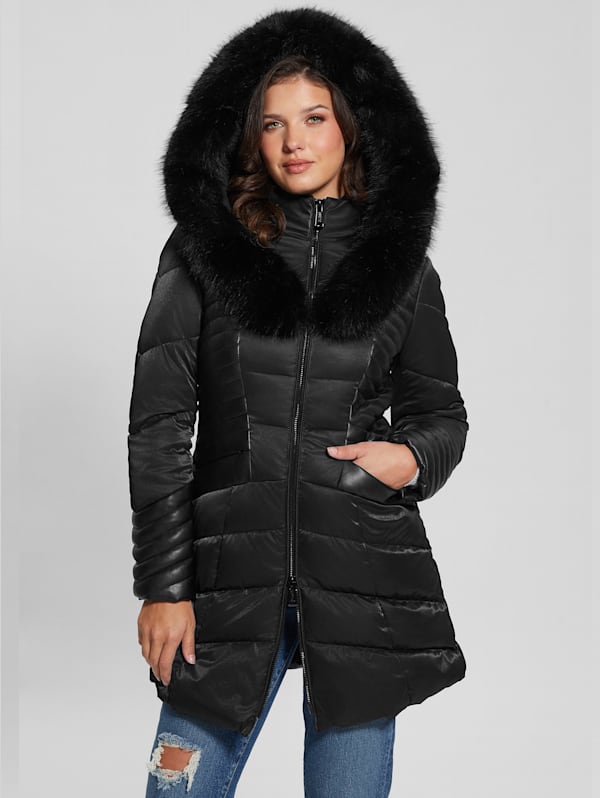 Guess winter coat womens outlet