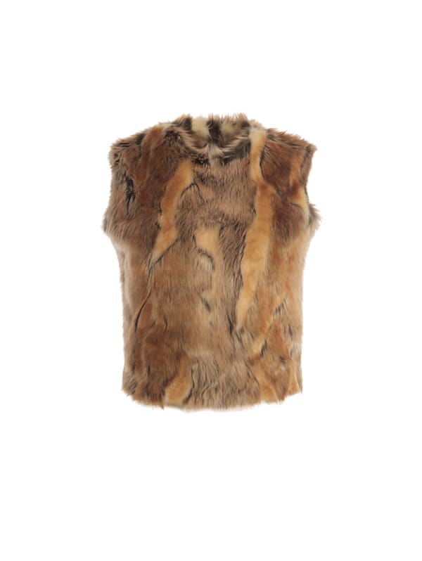 Guess faux fur vest shop