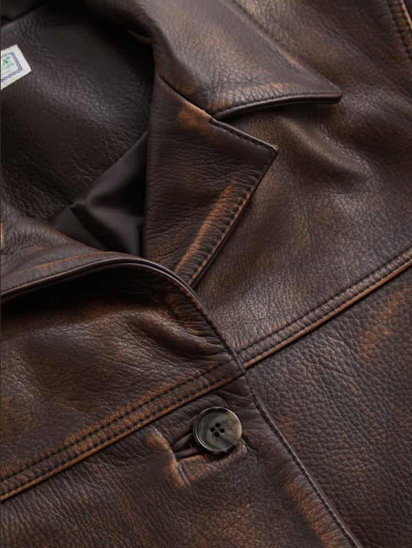 vintage leather jacket | GUESS