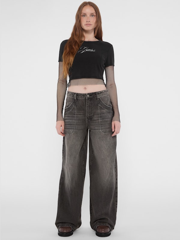 GUESS Originals Layered Fishnet Tee GUESS