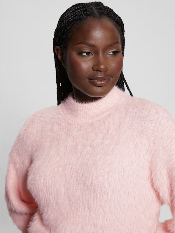 Guess fuzzy sweater outlet