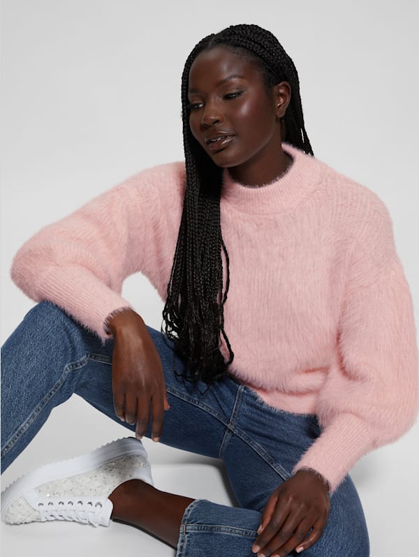 Guess fuzzy sweater shop