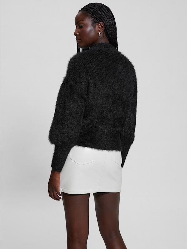 Guess fuzzy sweater store