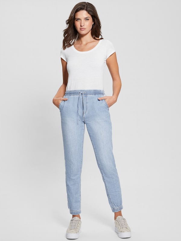 Guess Ankle Wide Leg Jean Moonstone, Shop Now at Pseudio!