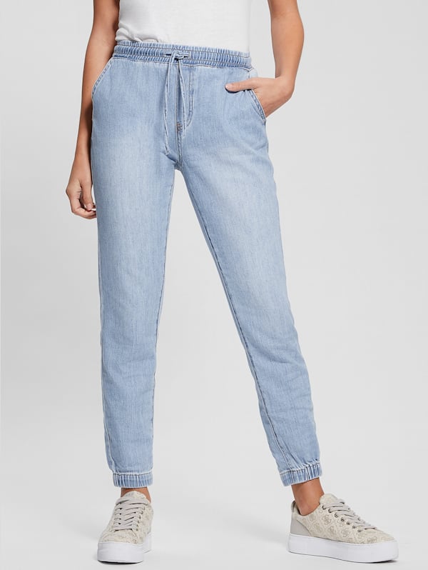Guess jean joggers best sale