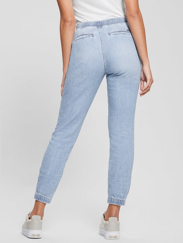 Denim joggers top