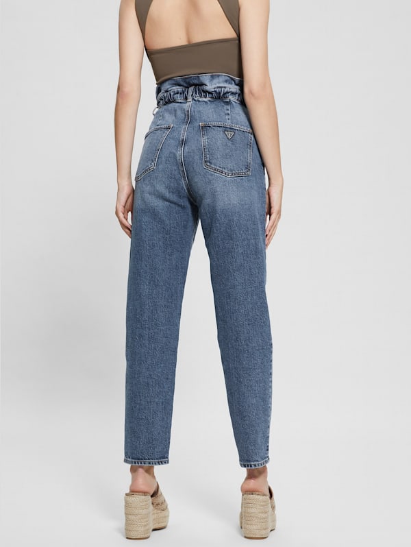 Black paperbag jeans cheap