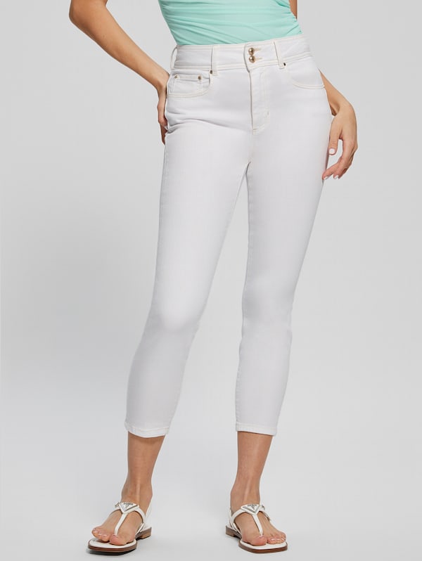 D jeans white capris on sale