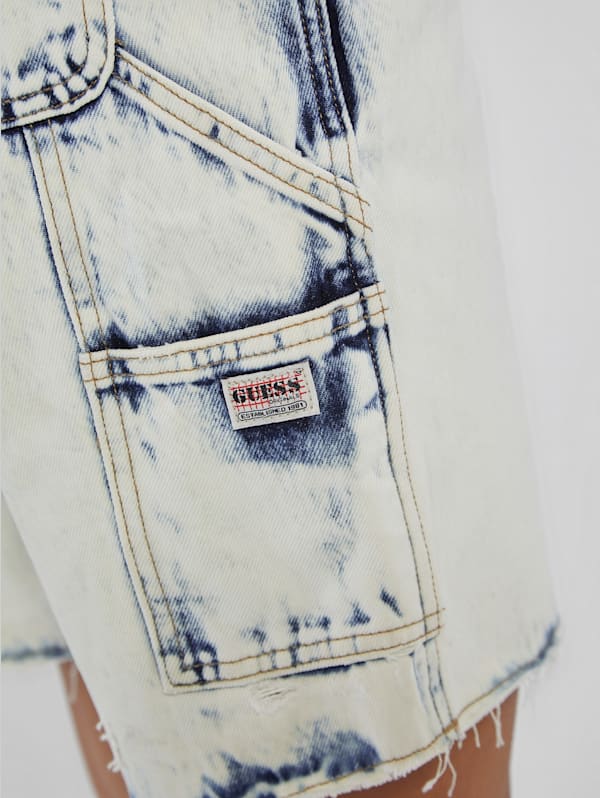GUESS Originals Heavy Acid Wash Overalls GUESS
