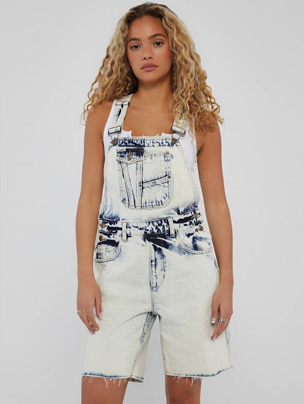 GUESS Originals Heavy Acid Wash Overalls GUESS