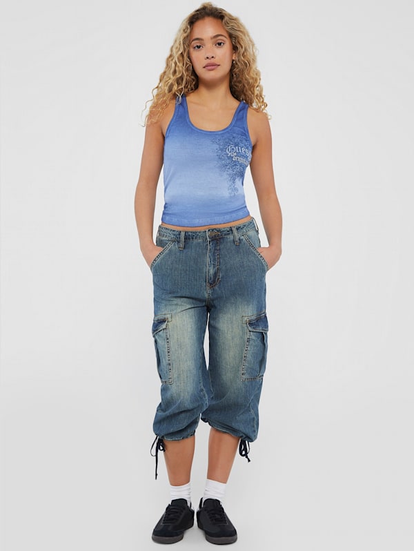 GUESS Originals Denim Cargo Capris GUESS