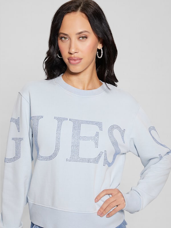 Vintage Crew-Neck Sweatshirt for Women