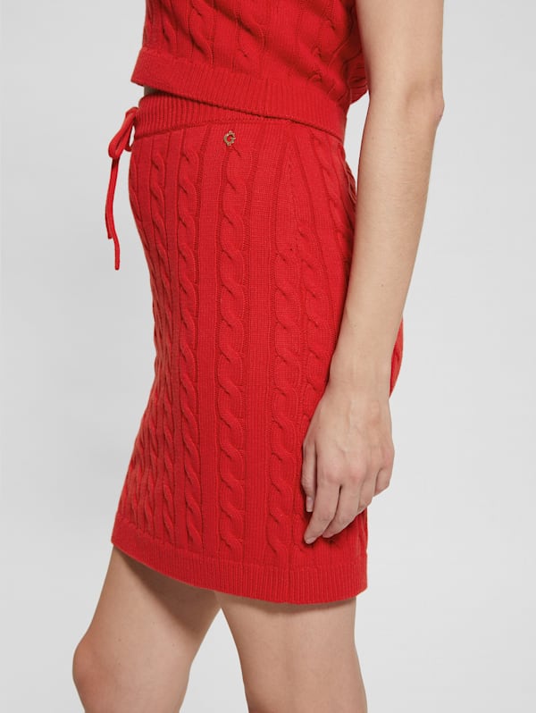Red skirt guess online