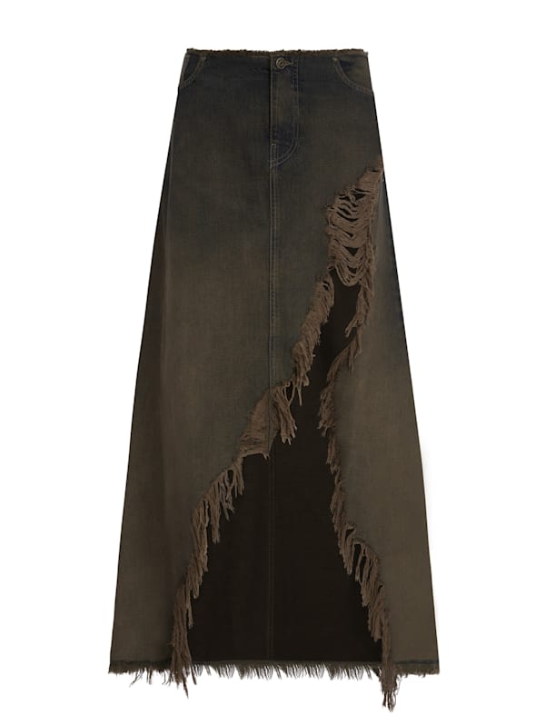 open front denim skirt | GUESS