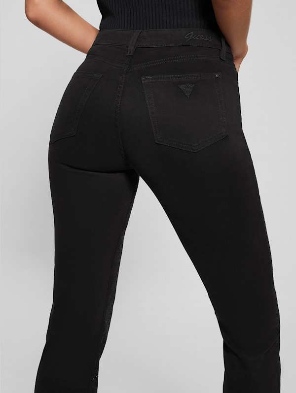 Guess black pants best sale