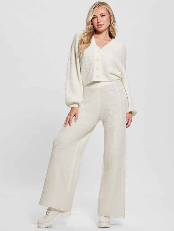 Rylie Cable Wide Leg Pants GUESS