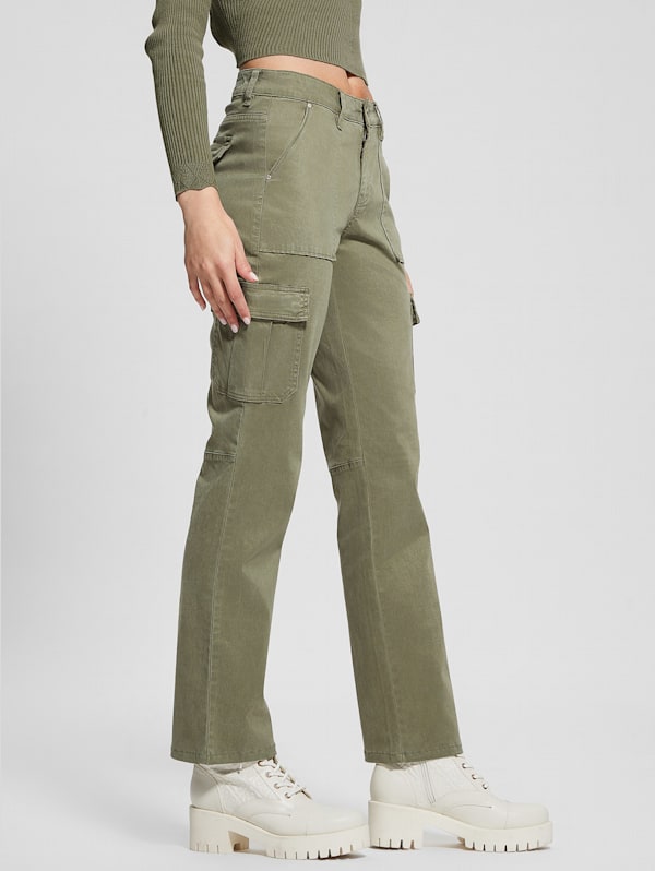 Pantalones Verdes Guess Cargo