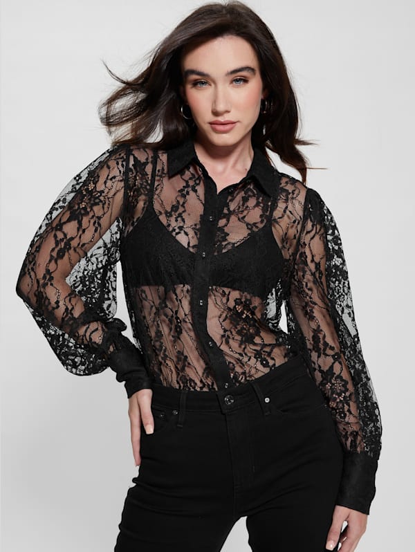 Guess 2025 black blouse