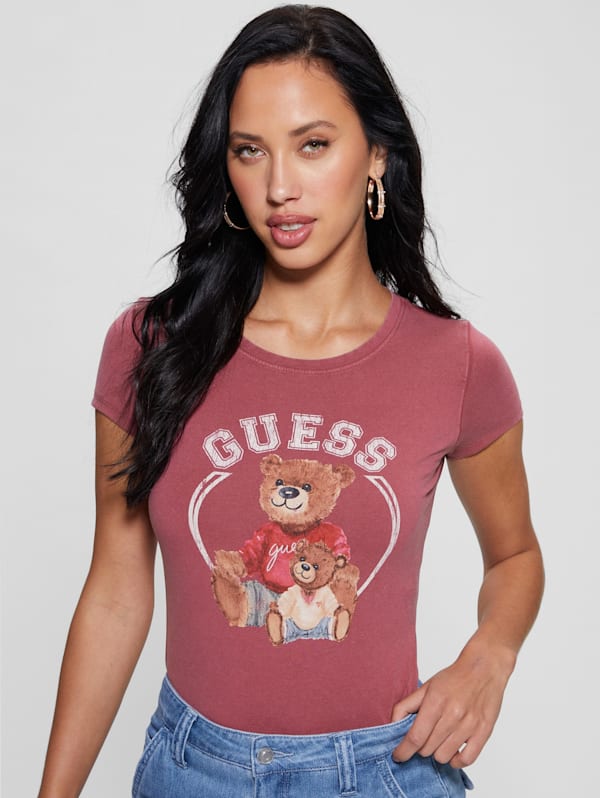 Tee shirt guess rouge online