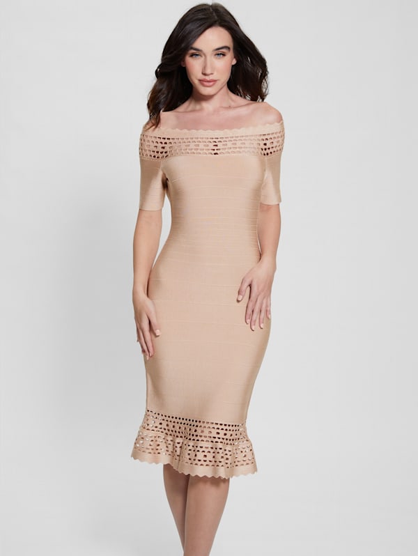 Guess one shoulder dress clearance