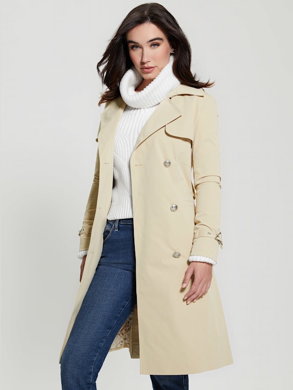 Eco Belted Trench Coat GUESS Canada
