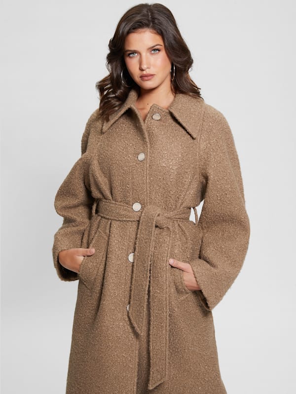 Guess teddy coat sales
