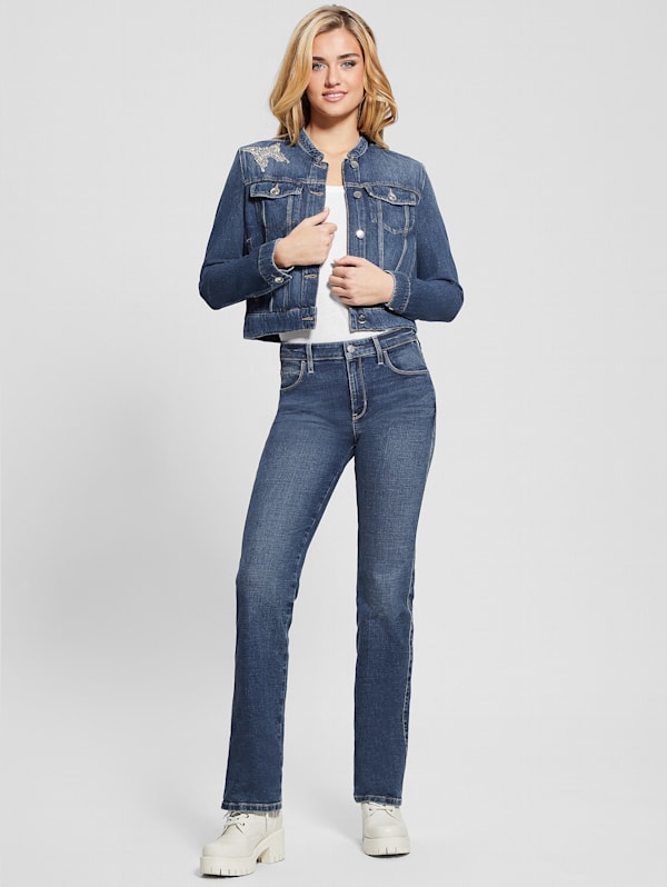 Guess gia denim dress online