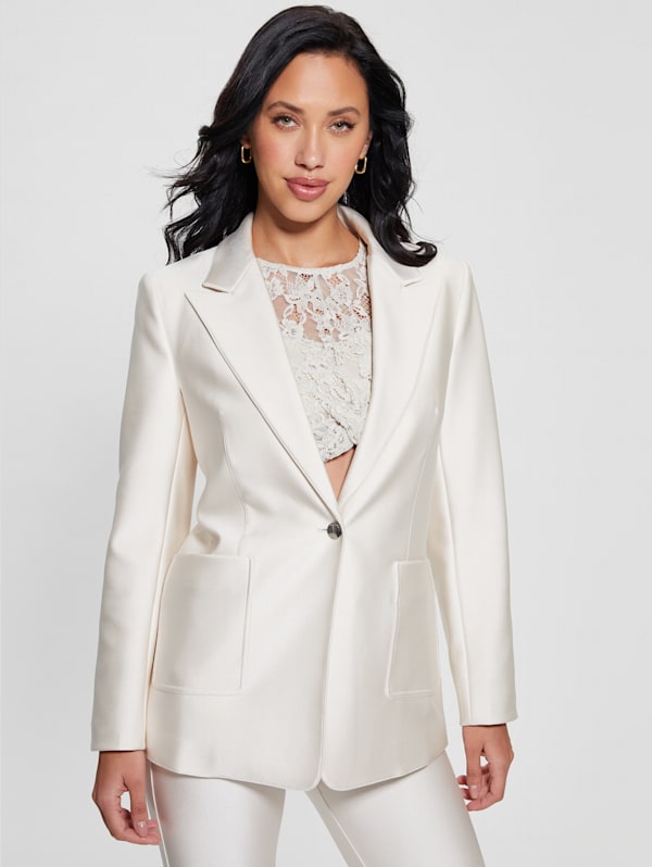 White blazer jacket womens hot sale