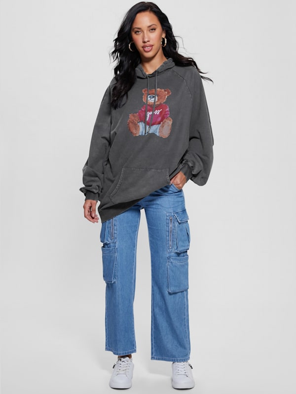 Guess sweatshirt black hotsell