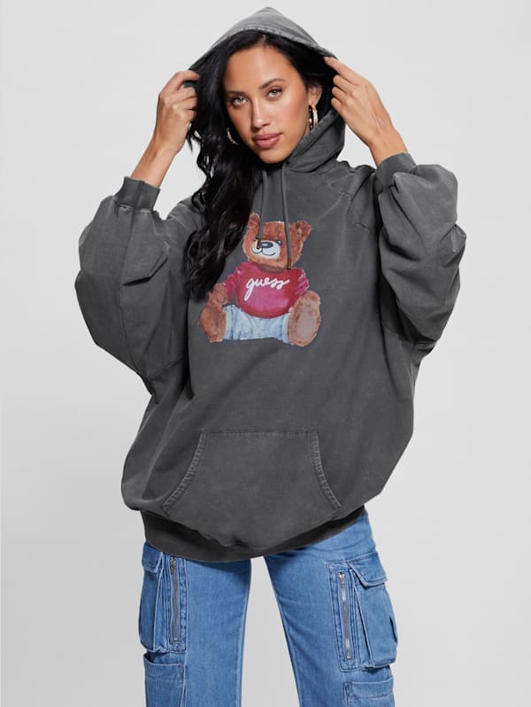 Grey 2025 guess hoodie