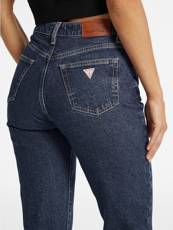 GUESS JEANS G06 Mom Jeans Gj Dark Wash 28