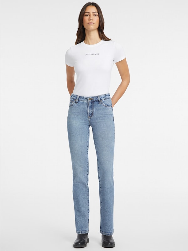 G08 Mid Rise Straight Jeans GUESS Canada