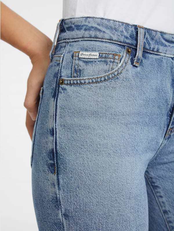GUESS JEANS Blue Mid Rise Straight Leg Jeans 28 R Womens