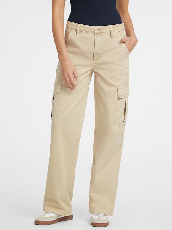 Guess cargo pants womens hot sale