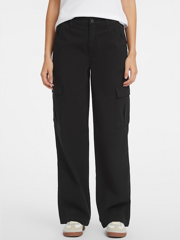 Guess cargo pants womens hot sale