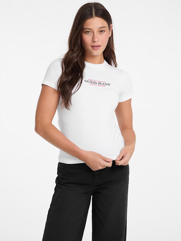 Guess women's white t shirt online