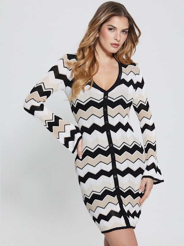 Chevron sweater dress clearance
