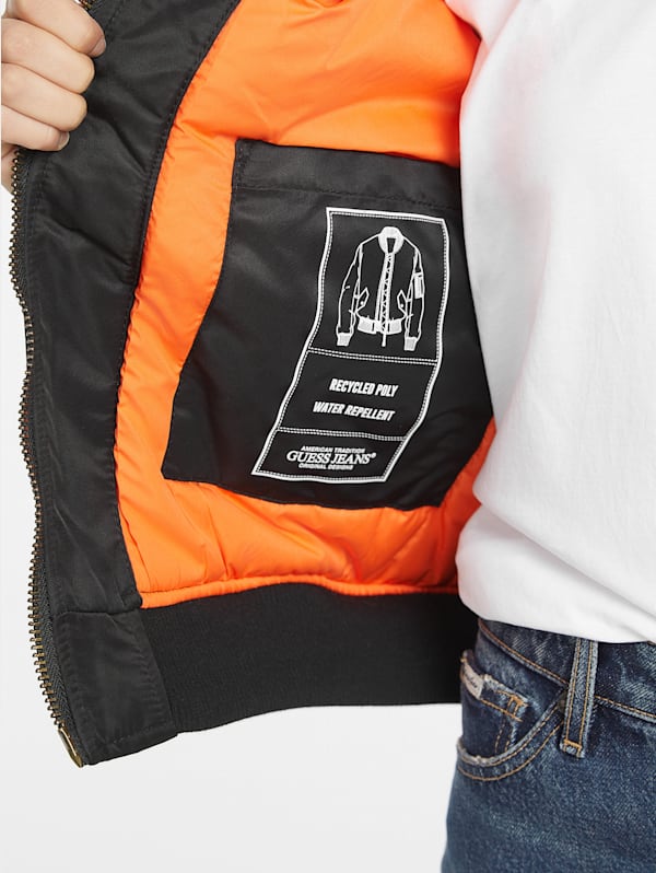Nylon Bomber Jacket GUESS Canada